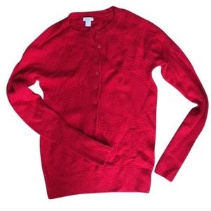 Red J Crew waffle Henley